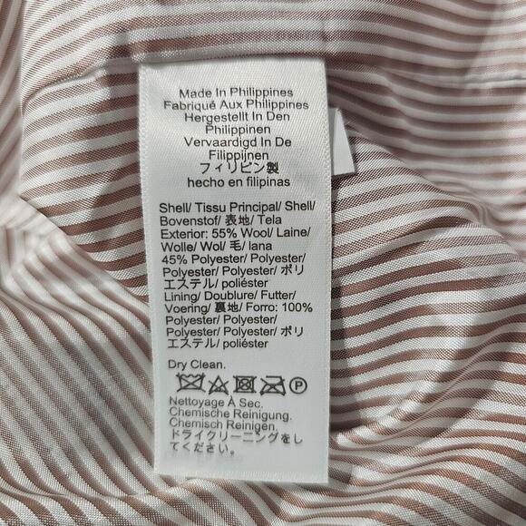 J CREW FACTORY Checkered One-Button Blazer Yellow Blue Size 4 NWT - Picture 8 of 9